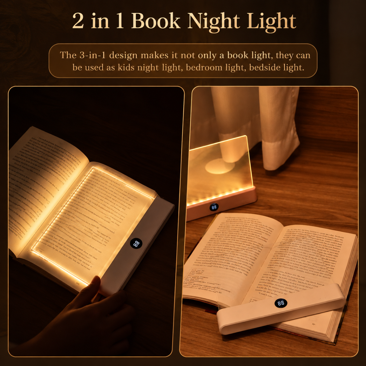 Nookra LumiPage™ Transparent LED Reading Light