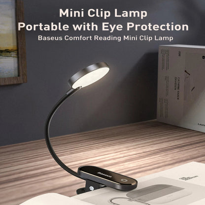 Black Clip-On LED Reading Light