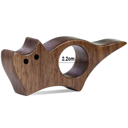 Wooden Cat Thumb Book Holder