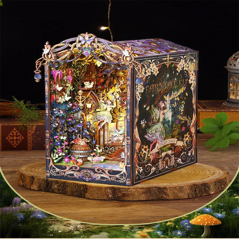 Fairy Tale Elf Castle - Handcrafted Miniature Scene