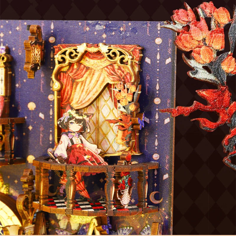 Fairy Tale Elf Castle - Handcrafted Miniature Scene