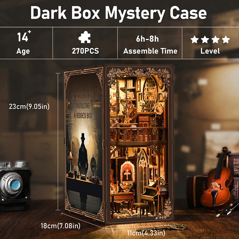 Mystery Case - Handcrafted Miniature Scene