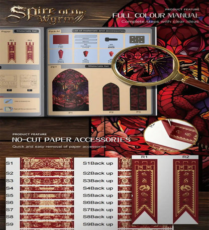 Spire of The Wyrm - DIY Book Nook Kit