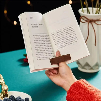 Wooden Thumb Book Holder - Classic