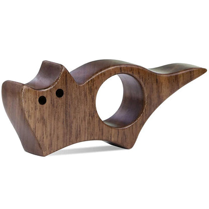 Wooden Cat Thumb Book Holder