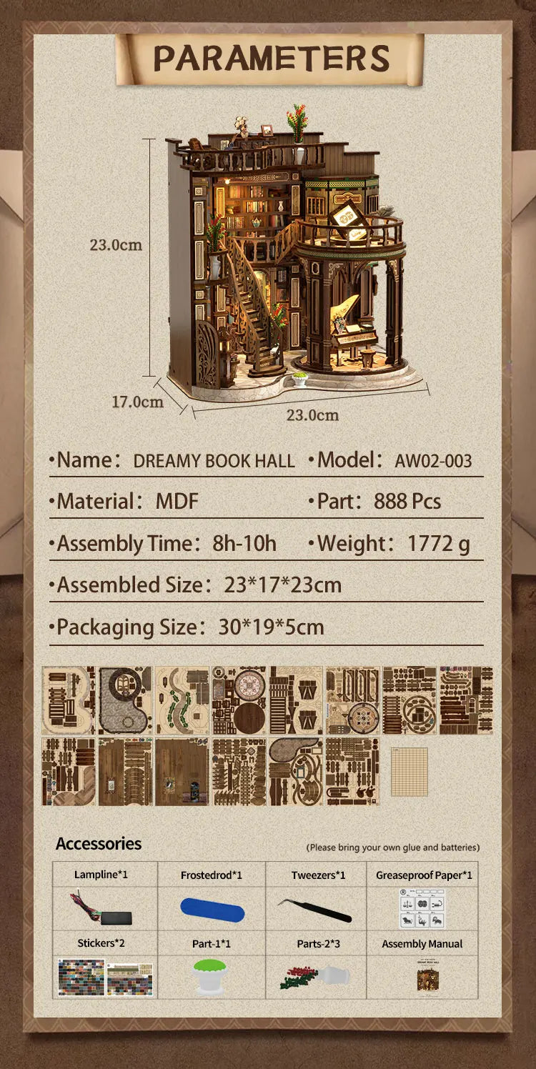Dreamy Study - DIY Book Nook Kit