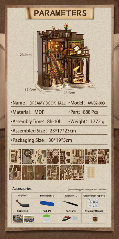 Dreamy Study - DIY Book Nook Kit