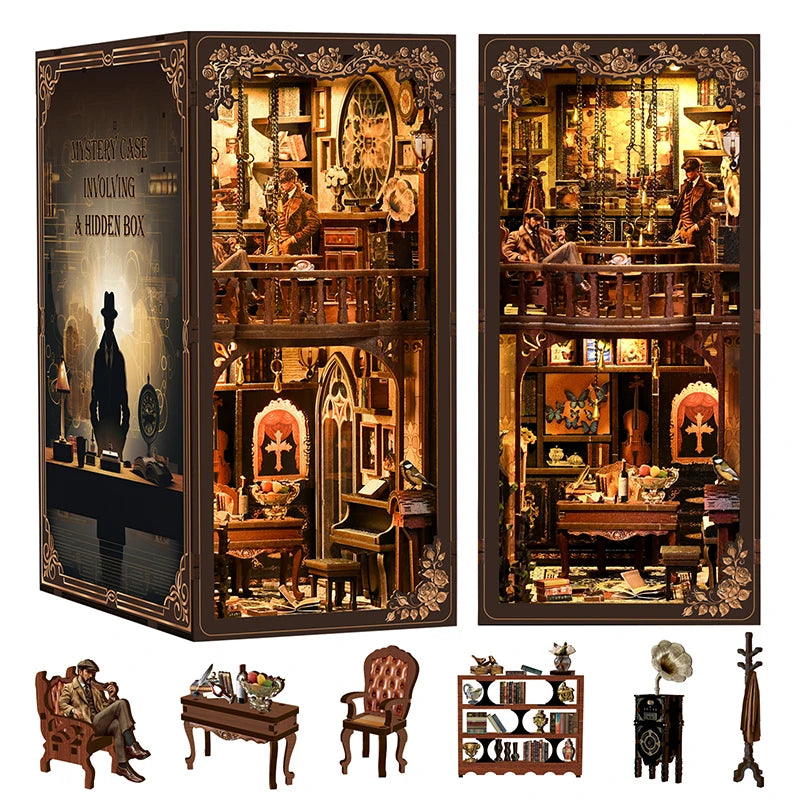 Mystery Case - Handcrafted Miniature Scene