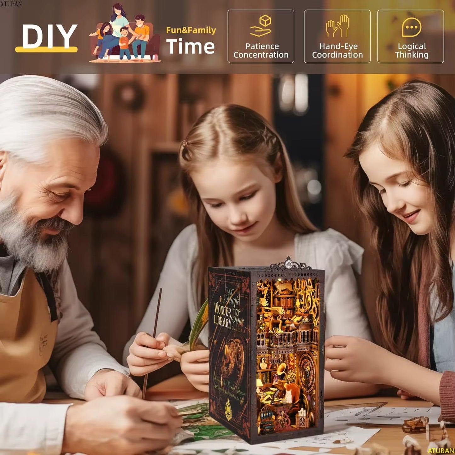 Hidden Worlds Collection - DIY Book Nook Kit