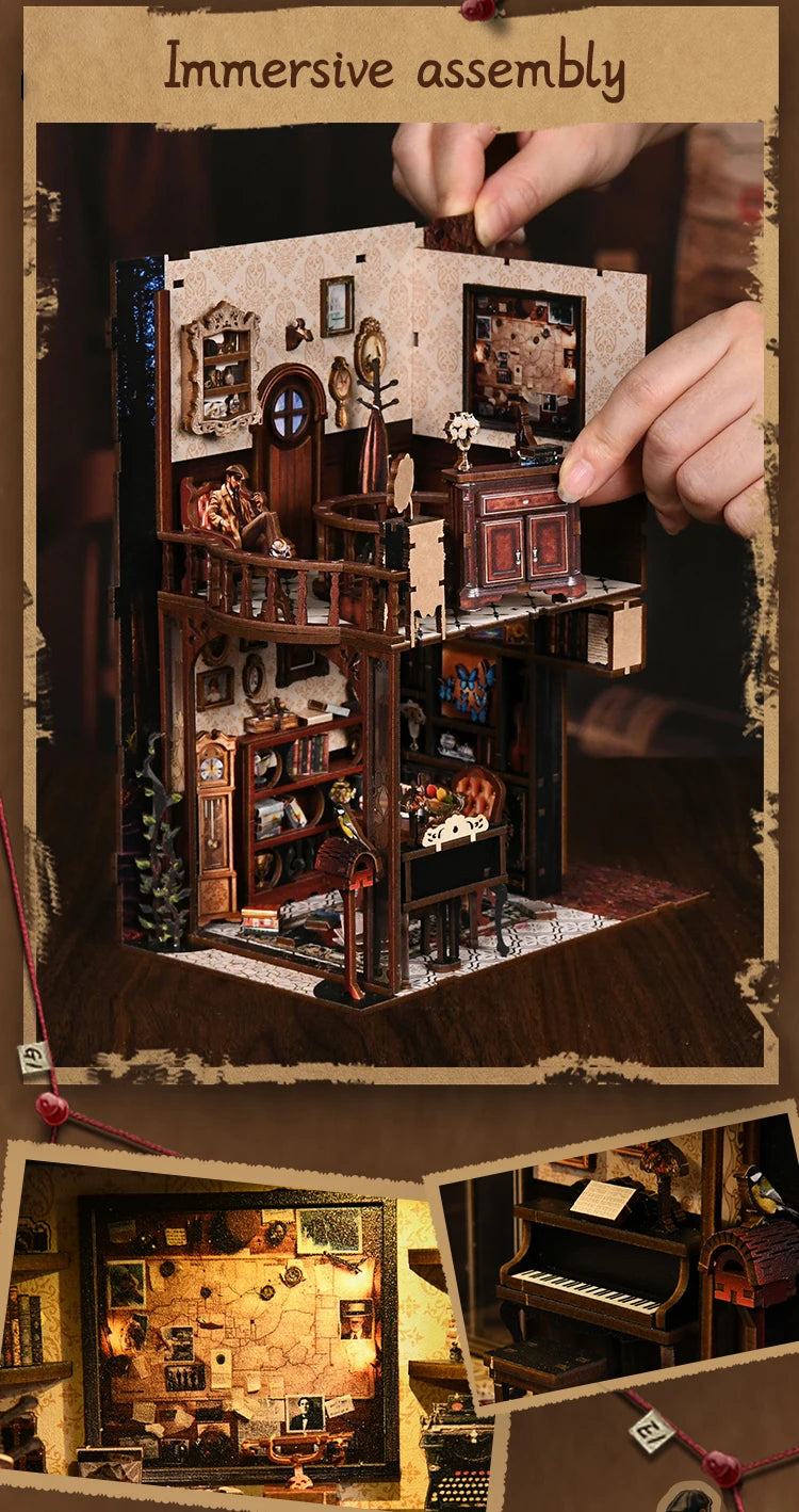 Mystery Case - Handcrafted Miniature Scene