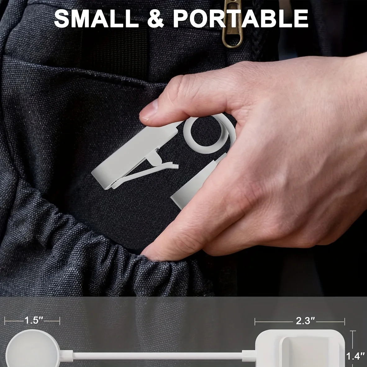 White Clip-On LED Rechargeable Reading Light