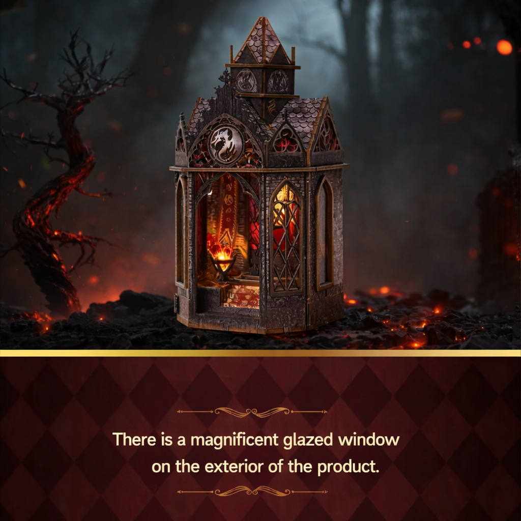 gothic-style-lantern-diy-wooden-book-nook